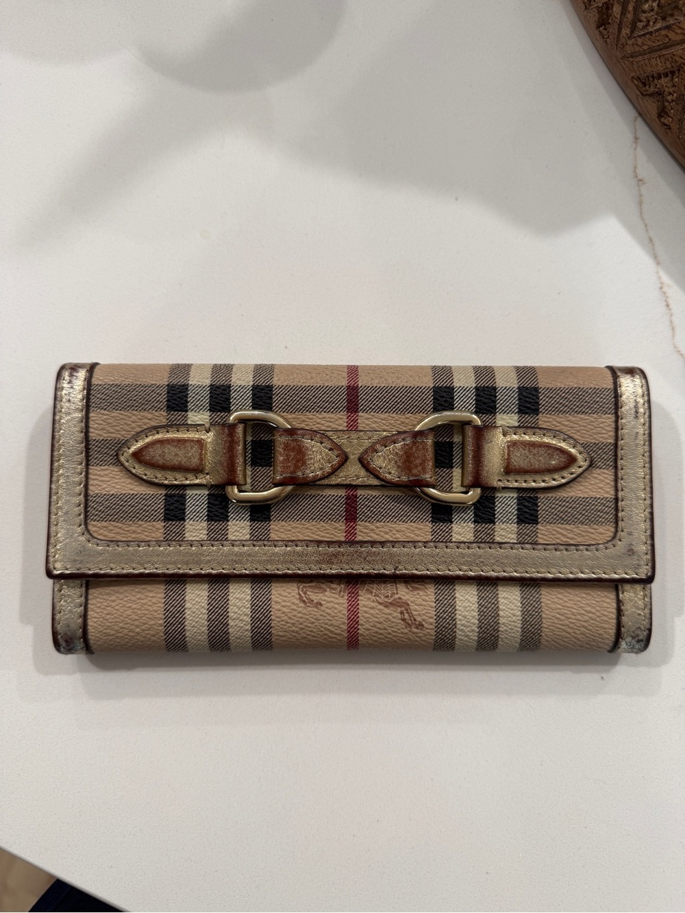 Burberry Check Continental Wallet